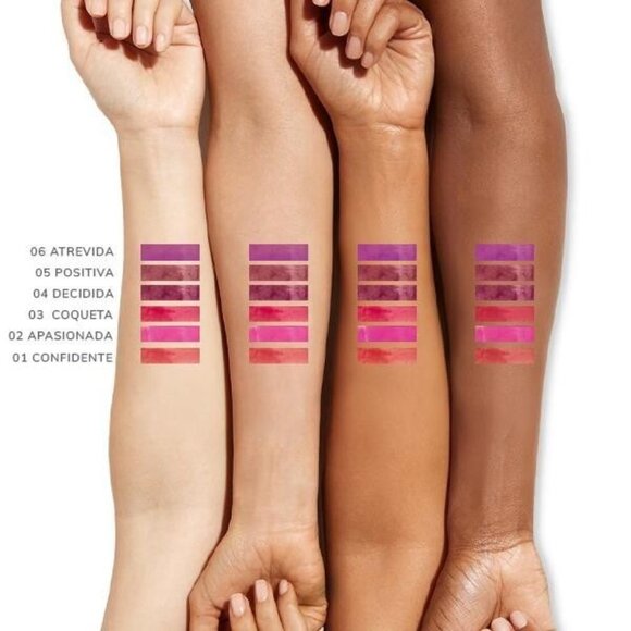 FARMASI Latina Lip Lacquer 03 Coqueta Vibrant‎ Long Lasting 0.18 fl.oz Red - Picture 2 of 10